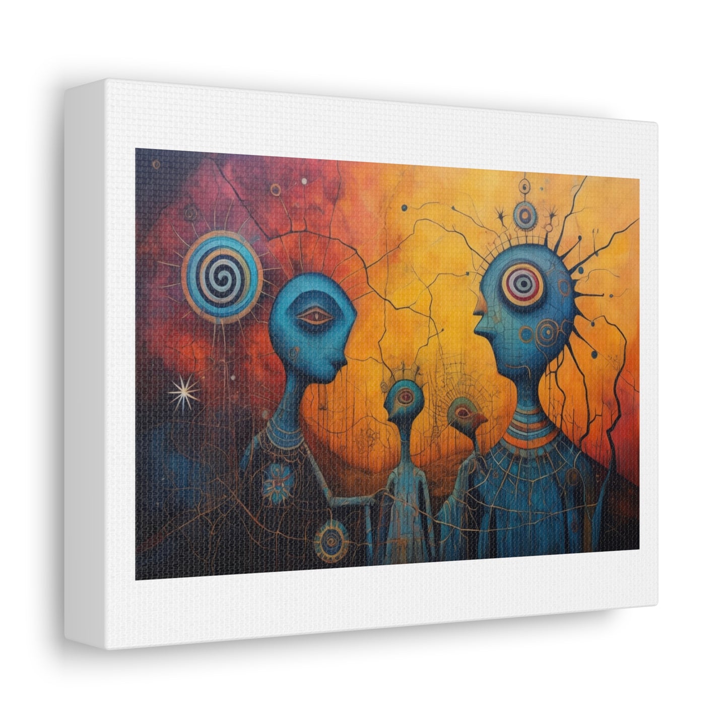 Puppet World of Shamans II 'Designed by AI' Art Print on Canvas