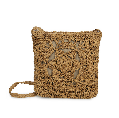 Bohemian Woven Hollow Out Casual Handbag Day Clutch