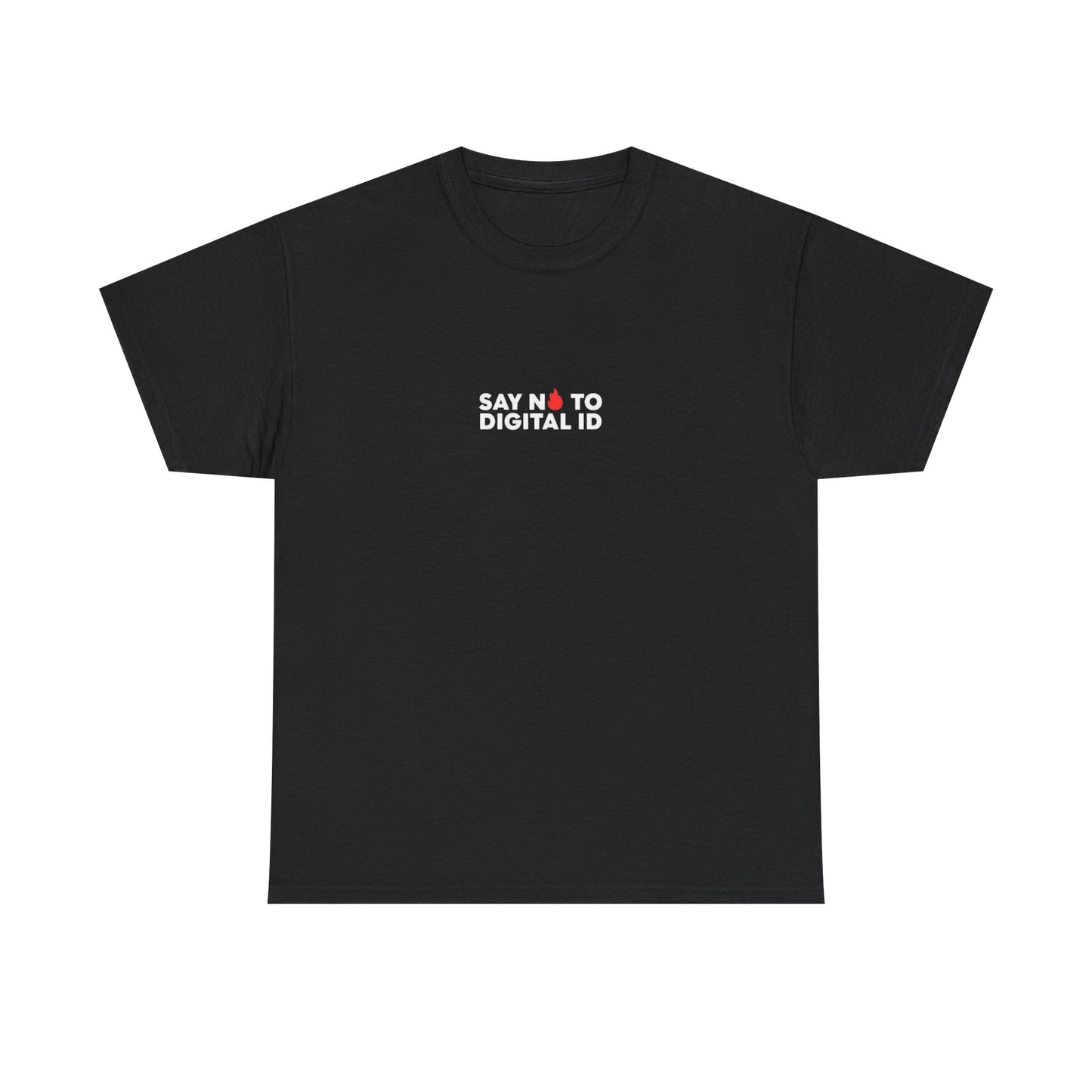 Say No To Digital ID T-Shirt in Black