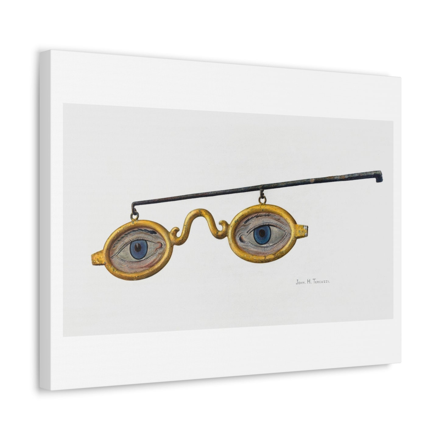 Shop Sign Spectacles (1935–1942) by John H Tercuzzi, from the Original, Art Print on Canvas