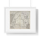 Antique Map of Arabia and Mesopotamia (1621) from the Original Sir Walter Raleigh Manuscript, Framed Print