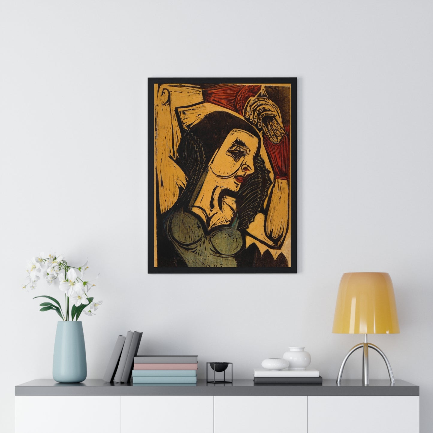 Poster of Nina Hard (1921) by Ernst Ludwig Kirchner from the Original, Framed Art Print