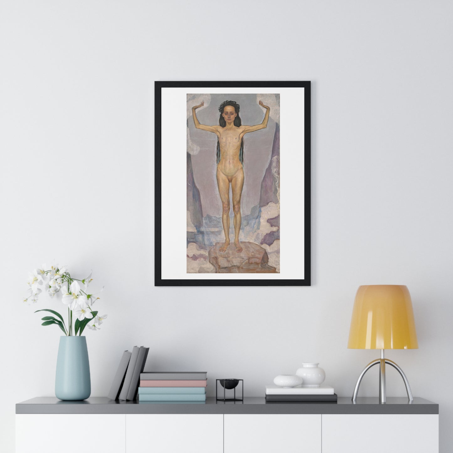 Day (Truth) by Ferdinand Hodler (1896-1898) from the Original, Framed Art Print