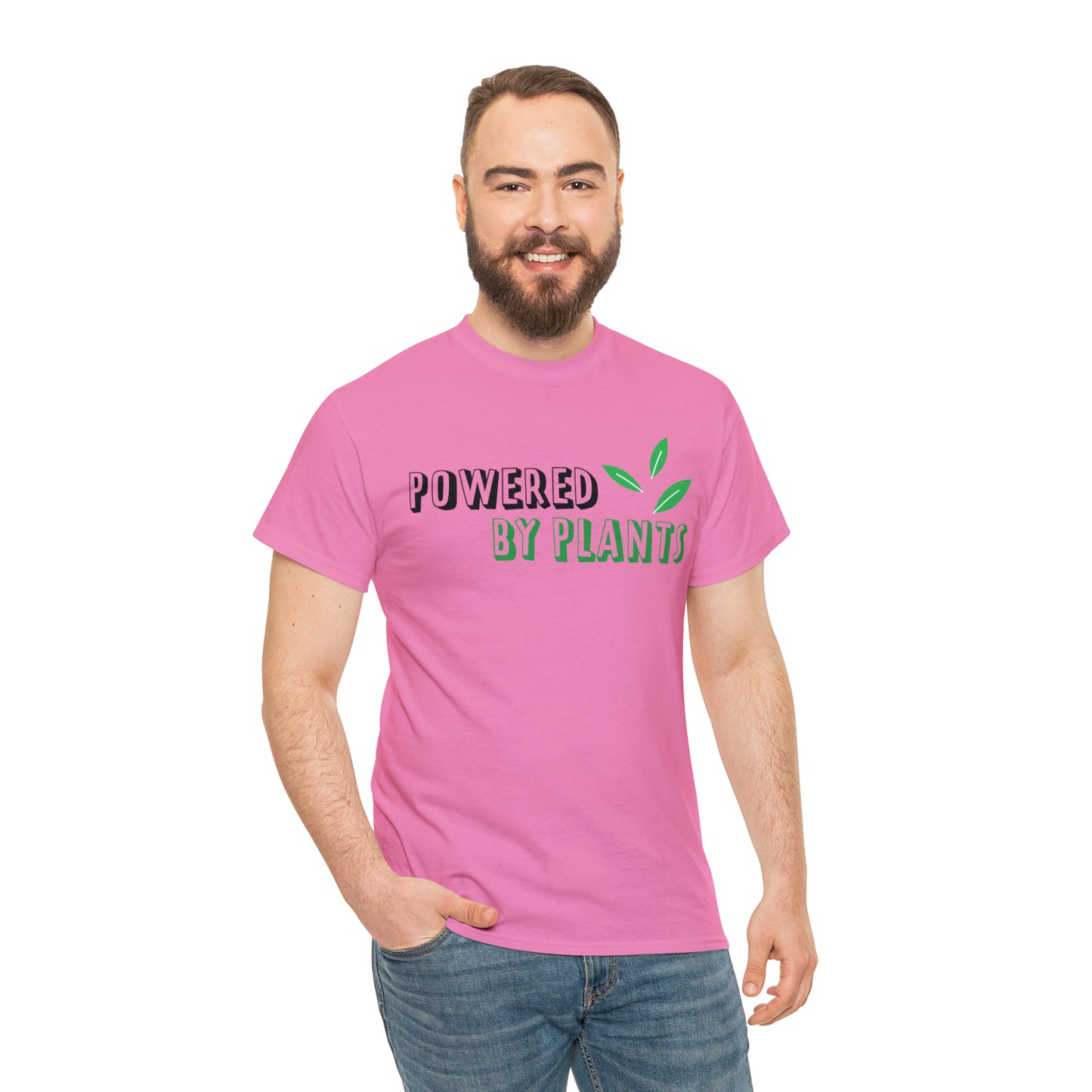 Powered By Plants Vegan T-Shirt Inspirational Unisex