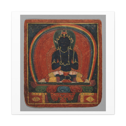 Initiation Card 'Tsakali' Samantabhadri (circa1420), Tibet, Art Print from the Original on Canvas