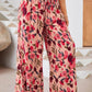 Women's Organic Print Comfortable Casual Wide-Leg Trousers