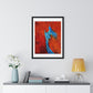 Flame and Flow, Abstract Art 'Designed by AI', Framed Print