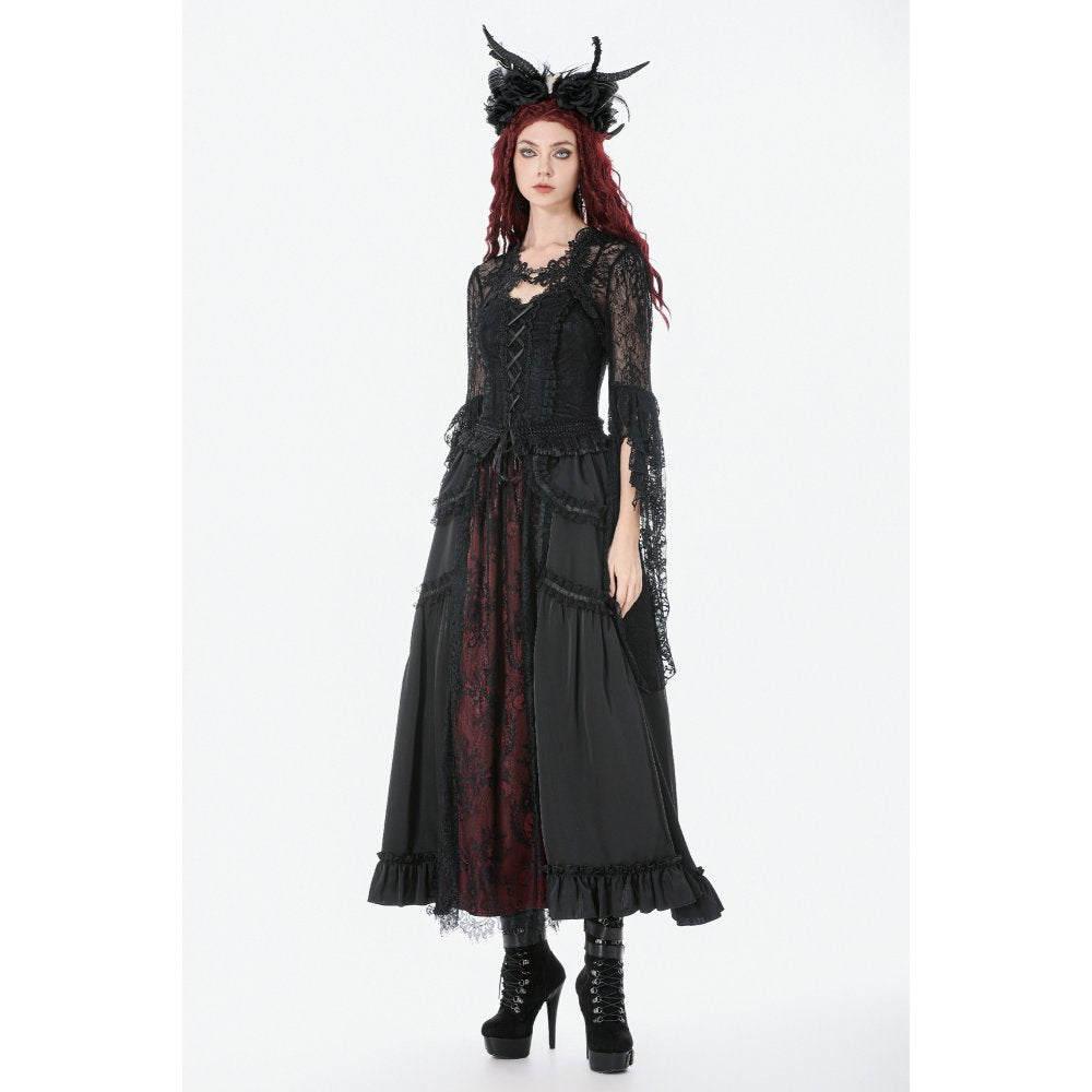 Dark In Love Lilith 3D Lace Bell-Sleeve Cape