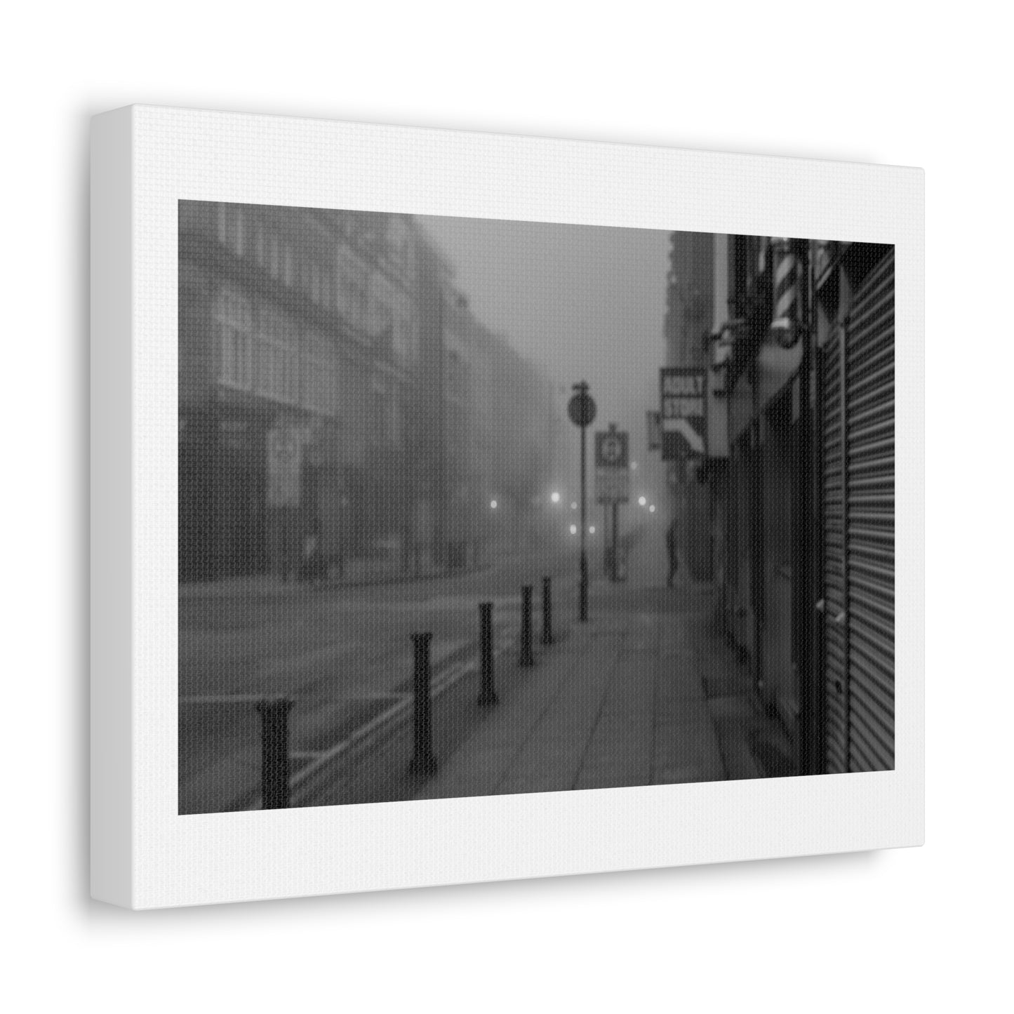 Misty London in Monotone, Black & White Photography, from the Original on Canvas