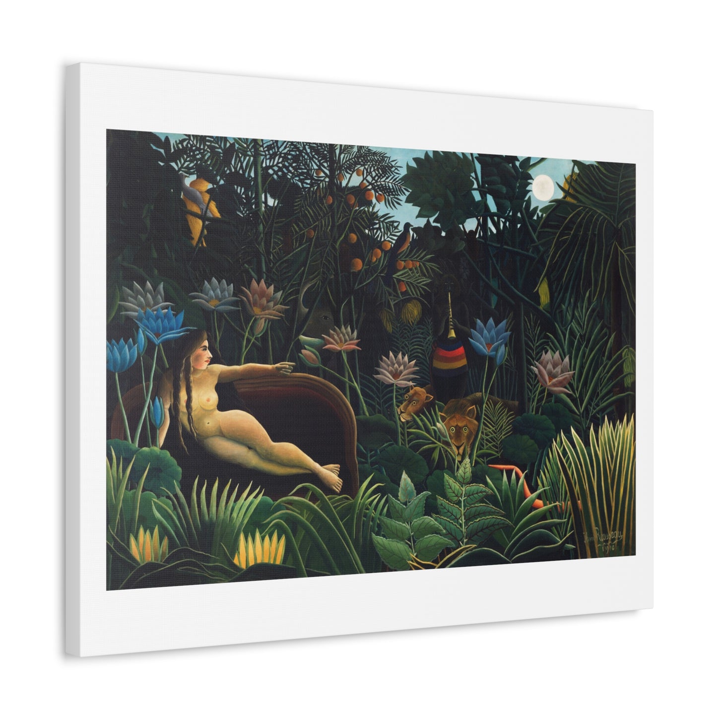 The Dream (1910) by Henri Rousseau, from the Original, Art Print on Canvas