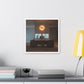 Boss Never Leaves the Building Without His Own Sun 'Designed by AI' Canvas Art Print