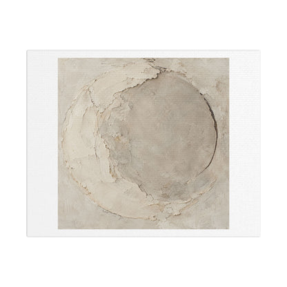 Quiet Limestone Orbit, Large Decor Art Print on Canvas
