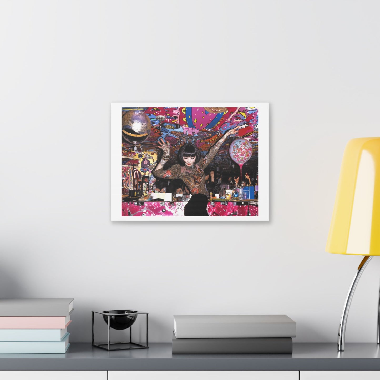 Psychedelic Japan VI Abstract Art 'Designed by 'AI Canvas Art Print