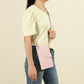 Mobile Phone Handbag With Transparent Touch Screen, Love Buckle