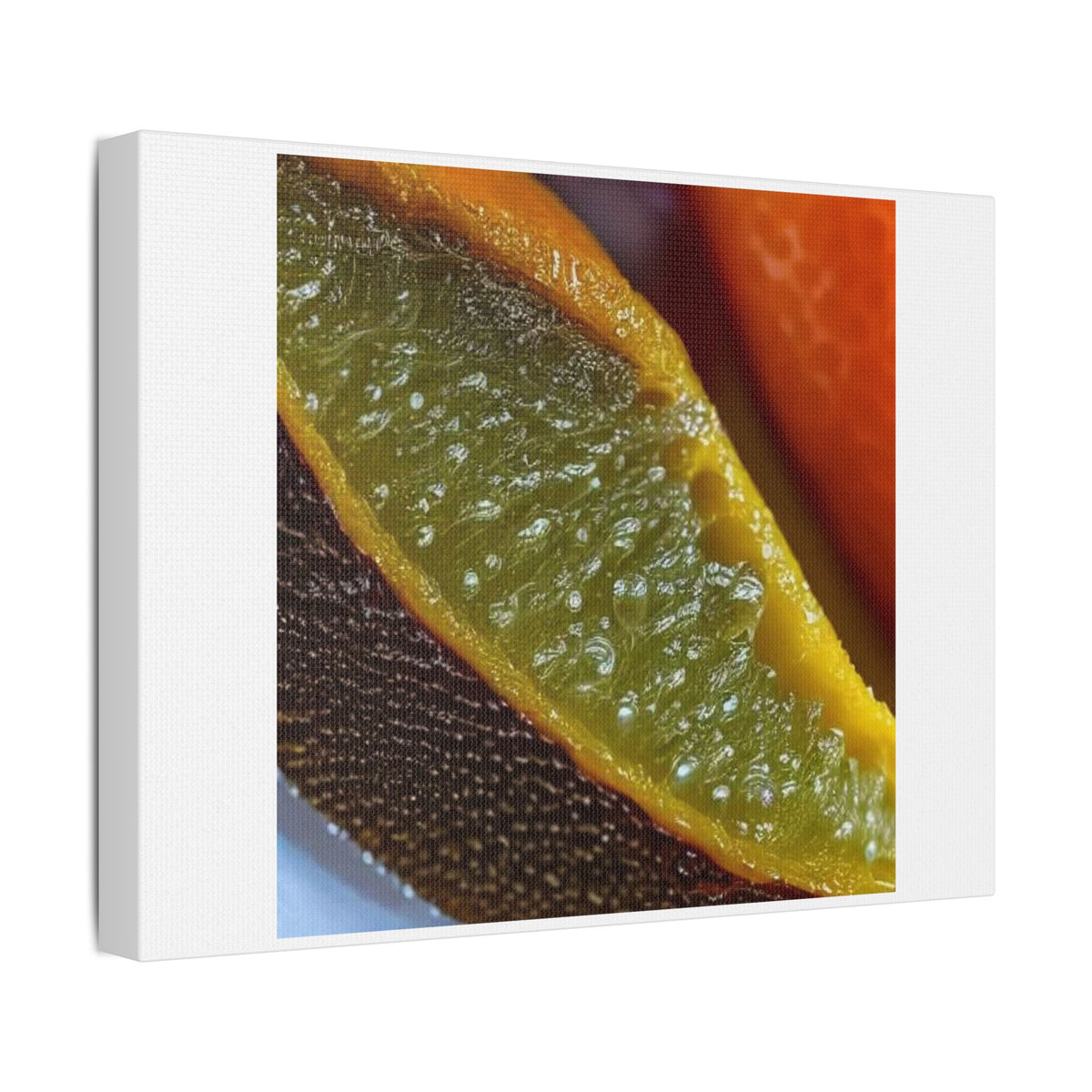 Abstract Citrus Fruits, Decor Art Print on Canvas