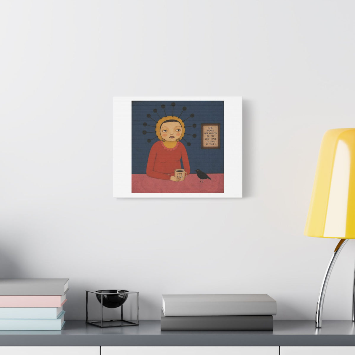 It's Fine IV, Cartoon Art Print on Canvas