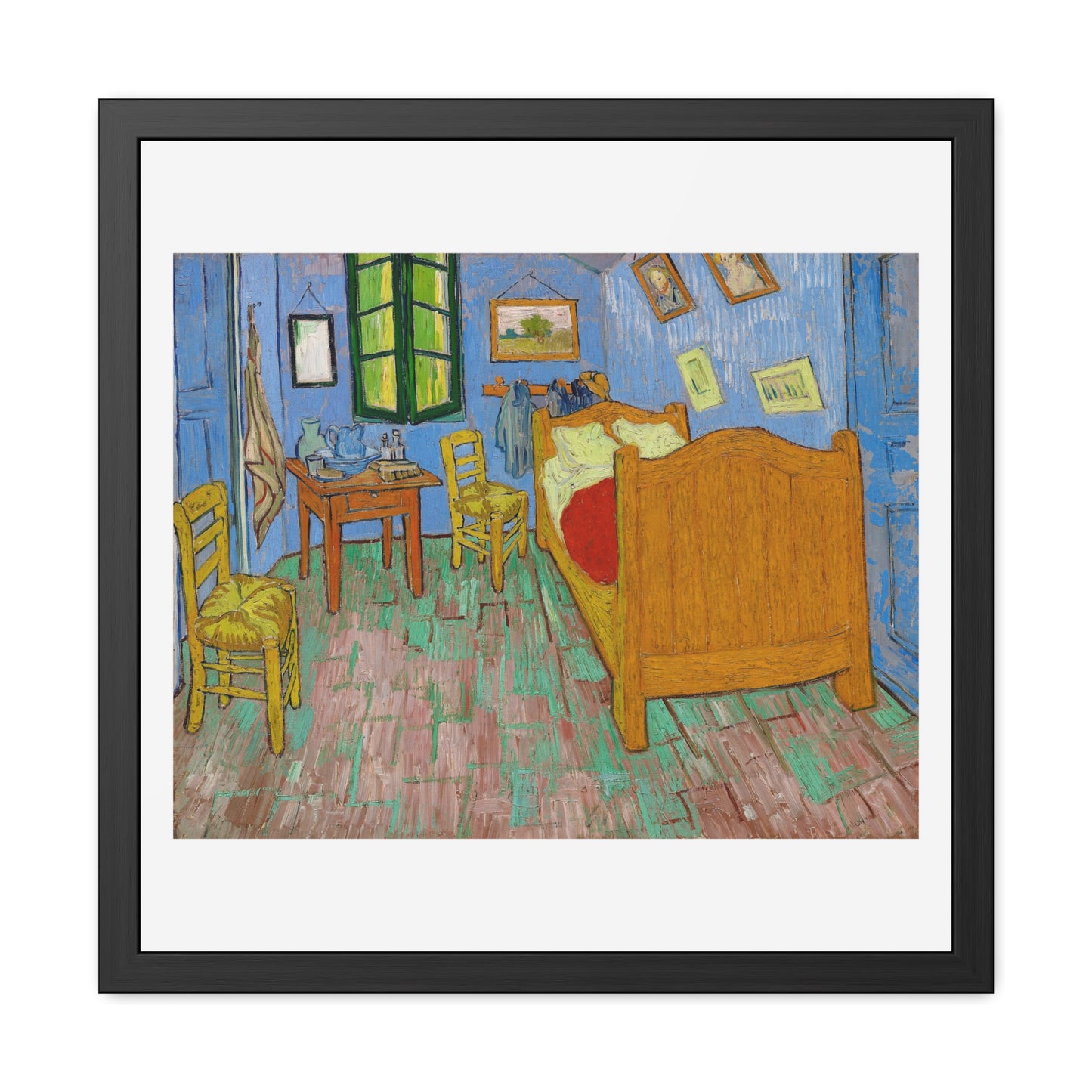 The Bedroom (1889) by Vincent Van Gogh, from the Original, Wooden Framed Print