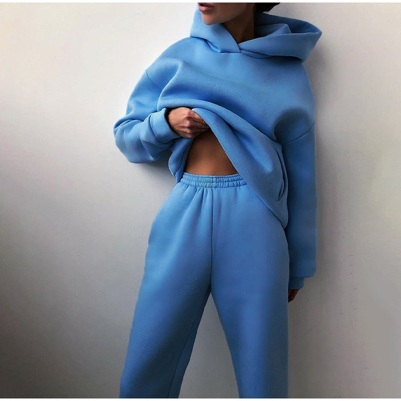 Vireous Women's Block Colours Classic Tracksuit Set