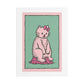 Cute Pink Cat Stretched Canvas Wall Art