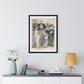 Veilinghouder met een Naakte Vrouw (1905) by Anonymous, from the Original, Framed Art Print