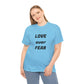 'Love Over Fear' Cotton T-Shirt