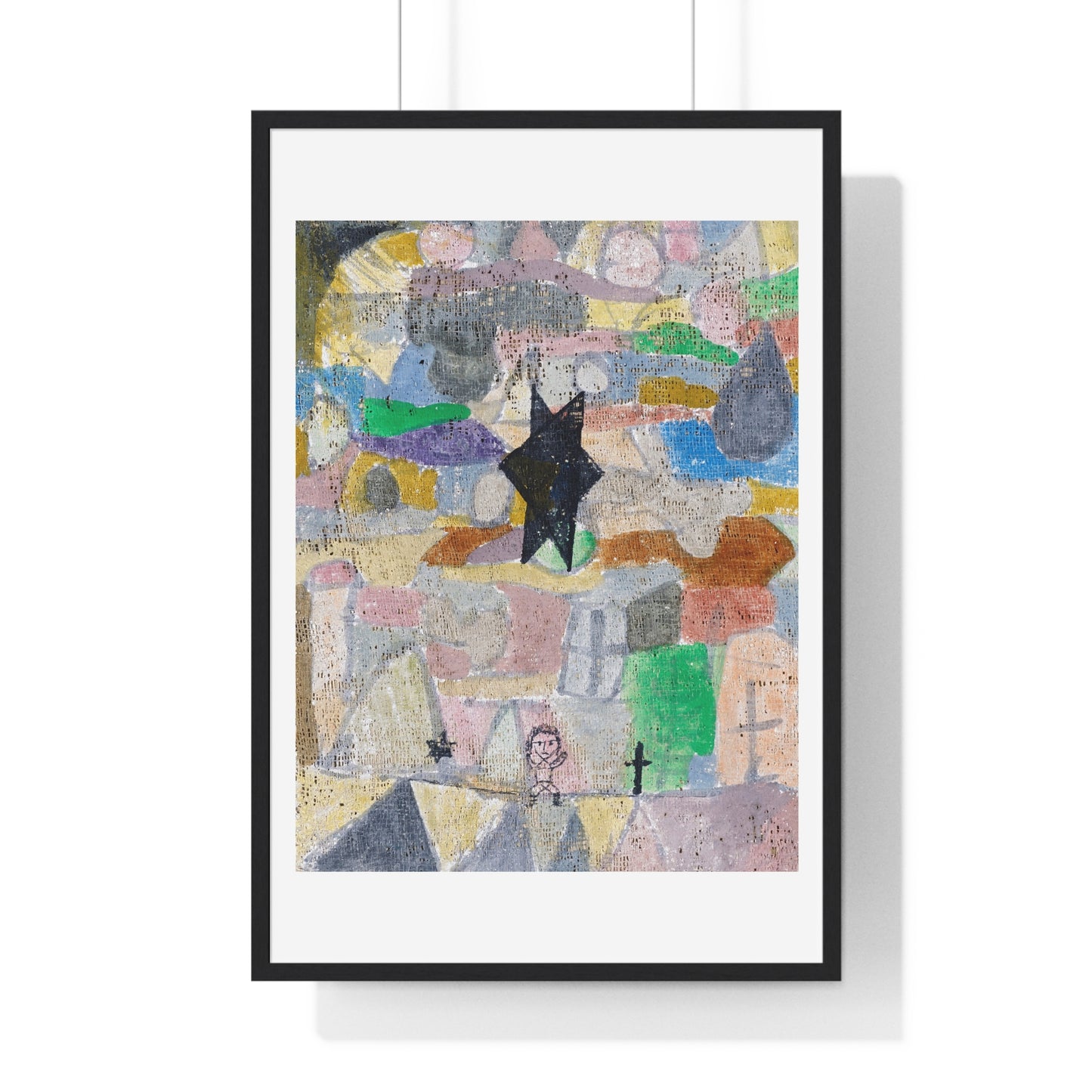 Under a Black Star (1918) by Paul Klee, from the Original, Framed Art Print