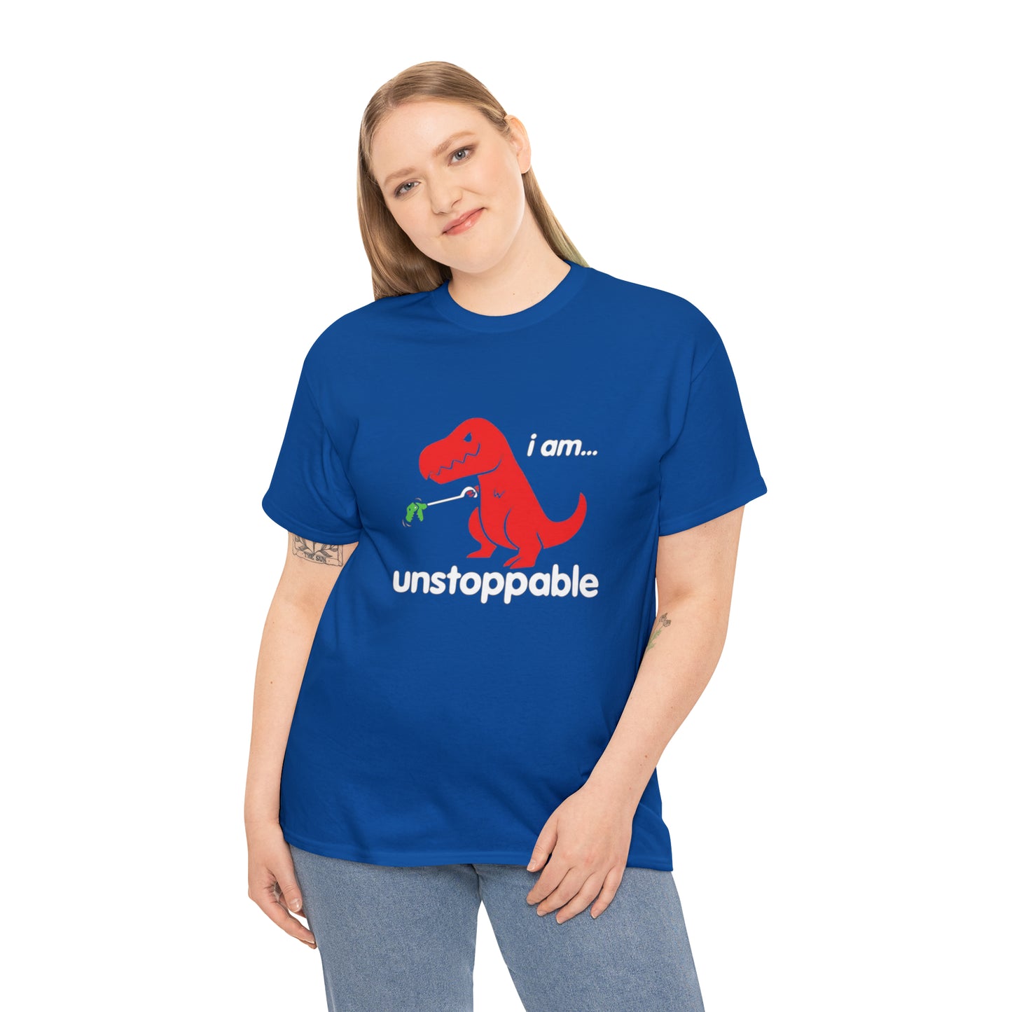 I Am Unstoppable Funny T-Rex Design T-Shirt