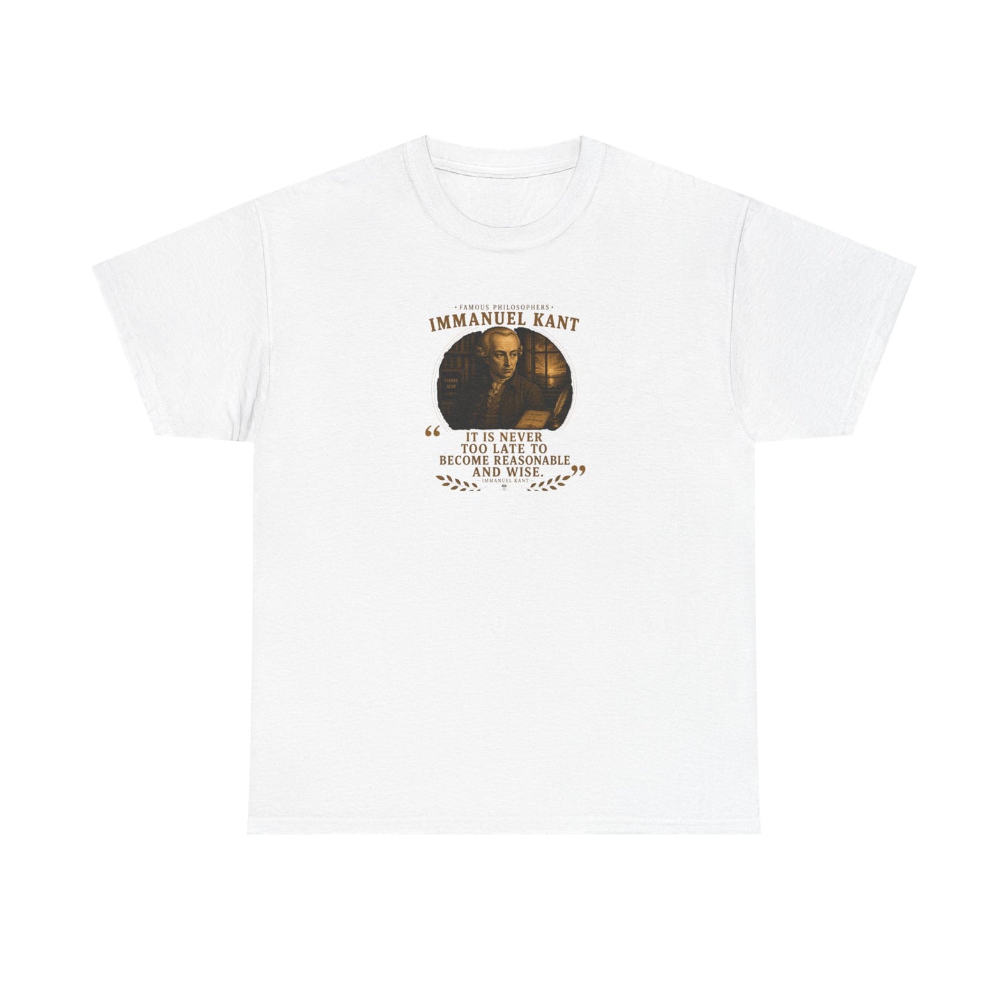 Immanuel Kant on Wisdom, Philosophy Tribute T-Shirt