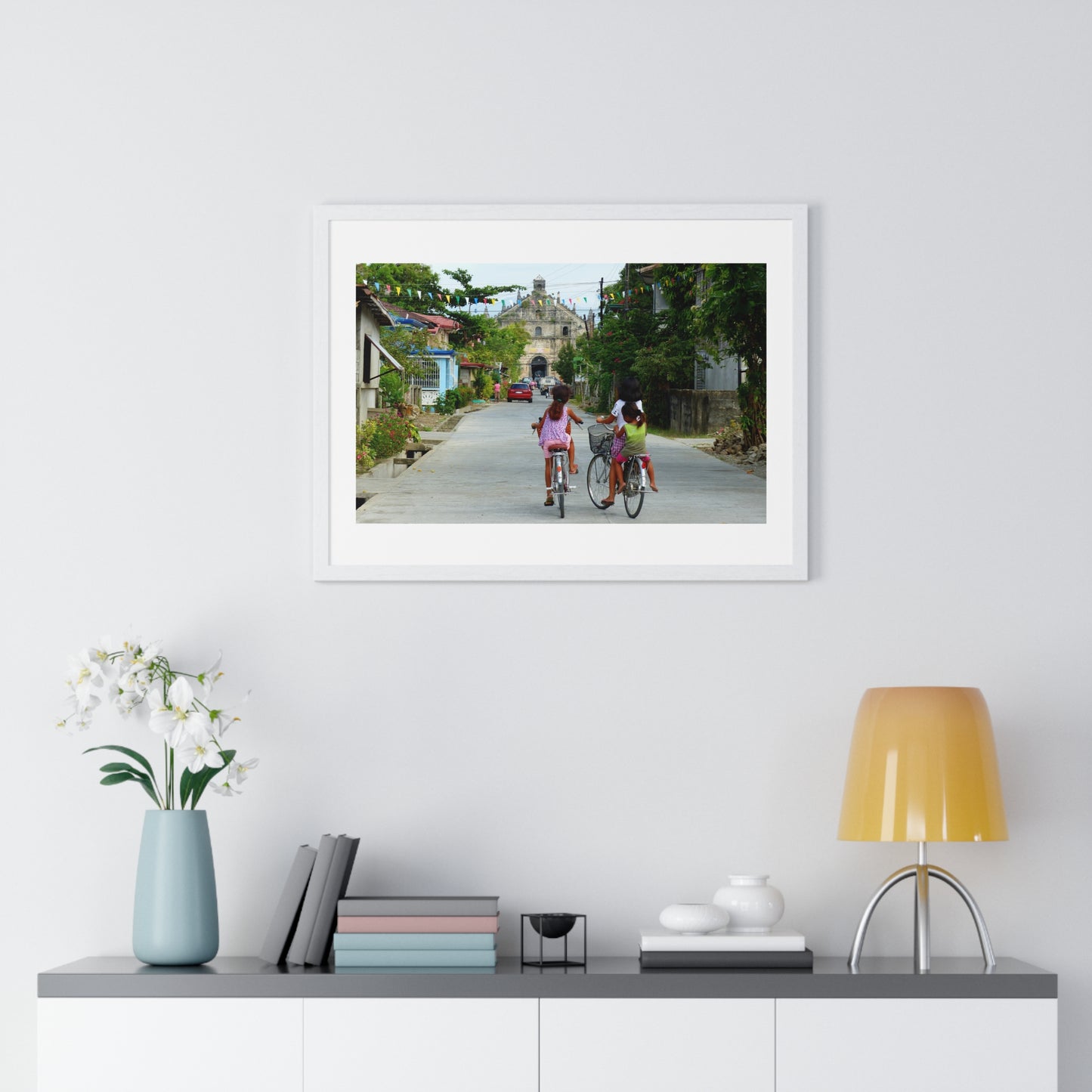 Street Scene, Philippines, Photographic Art, from the Original, Framed Print