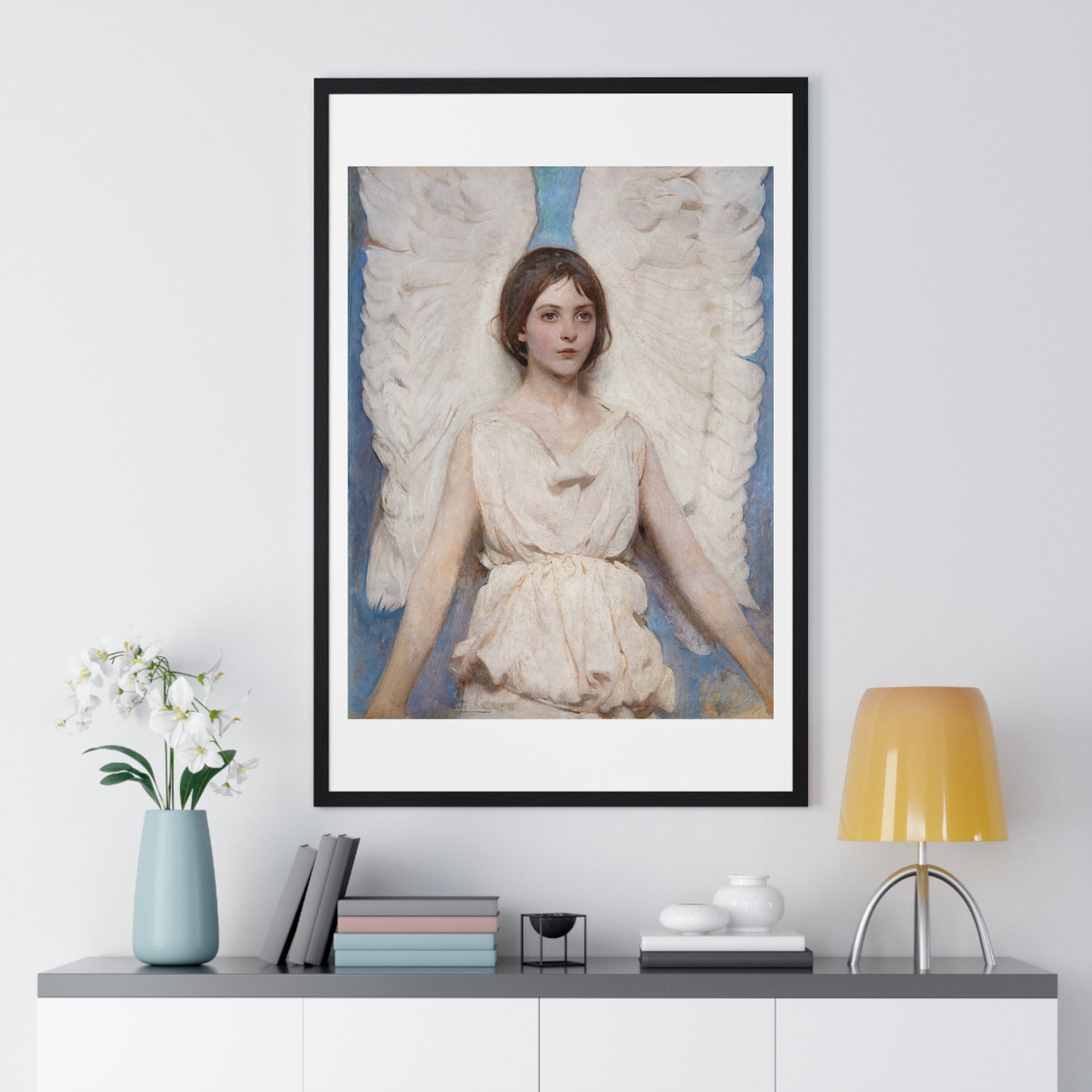 Angel (1887) by Abbott Handerson Thayer, from the Original, Framed Art Print