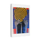 Woman Portrait from Behind, Bold Decor Art 'Designed by AI' Canvas Print