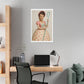 Little Bowie Peep, Absurdist Art 'Designed by AI' Satin Canvas Print