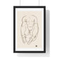 Torso of a Seated Woman with Boots (1918) by Egon Schiele, from the Original, Framed Art Print