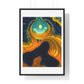 Approaching the Event Horizon, Abstract Art 'Designed by AI' Framed Print