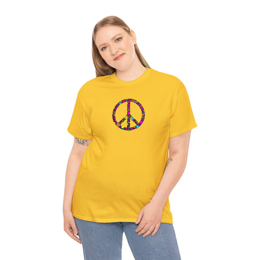 Love and Peace Design Psychedelic T-Shirt