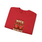 Funny Adult Christmas Jumpers: 'Nice Baubles' Christmas Crewneck
