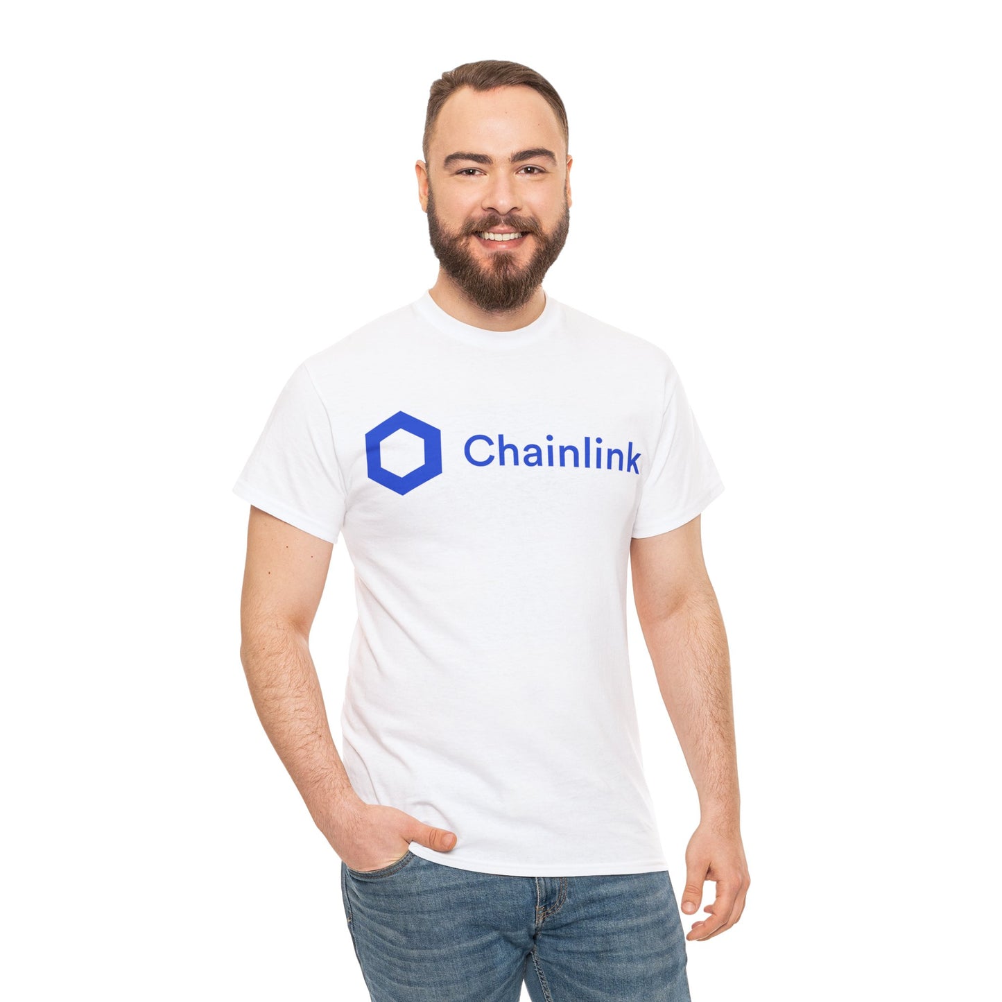 Chainlink #LINK Crypto Unisex Heavy Cotton T-Shirt