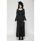 Dark in Love Emersyn Elegant Gothic Lace-Trimmed Long Robe