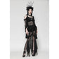 Dark in Love Delaney Gothic Romantic Lace Flare-Sleeve Top