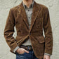 Men's Classic Warm Corduroy Jacket and Waistcoat