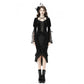 Dark In Love Zira Velvet Fishtail Midi Skirt