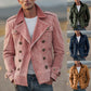 Vireous Men's Double-Breasted Casual Jacket, Multicolours