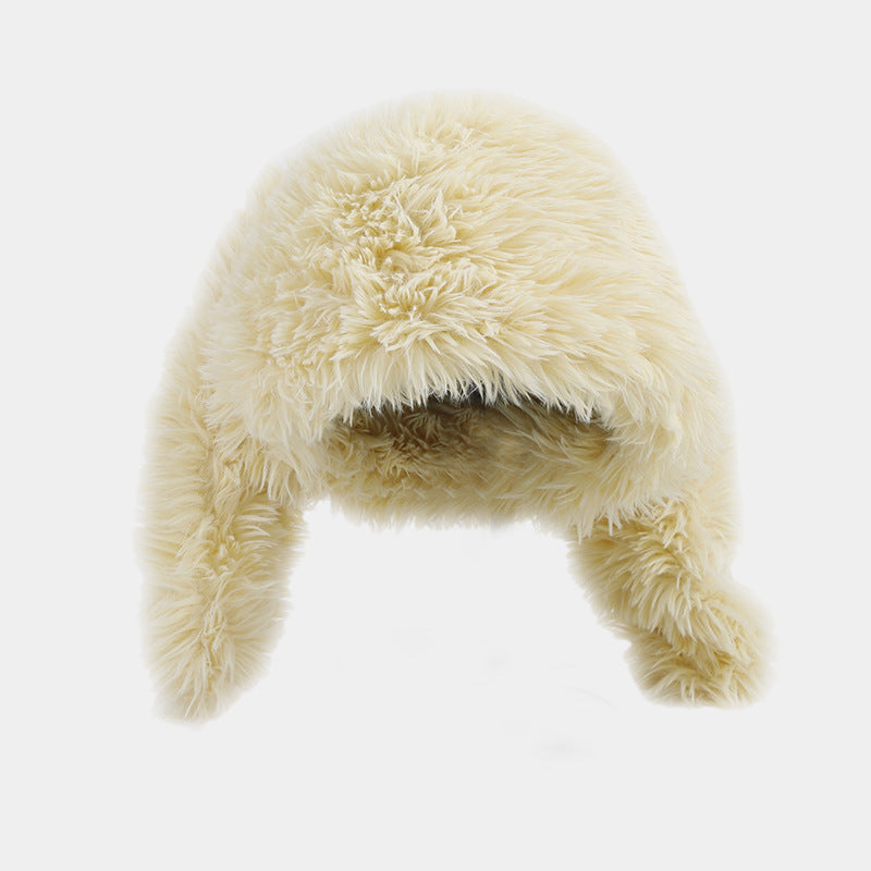 Plush Rabbit Ears Cute Ushanka Hat, Candy Colours