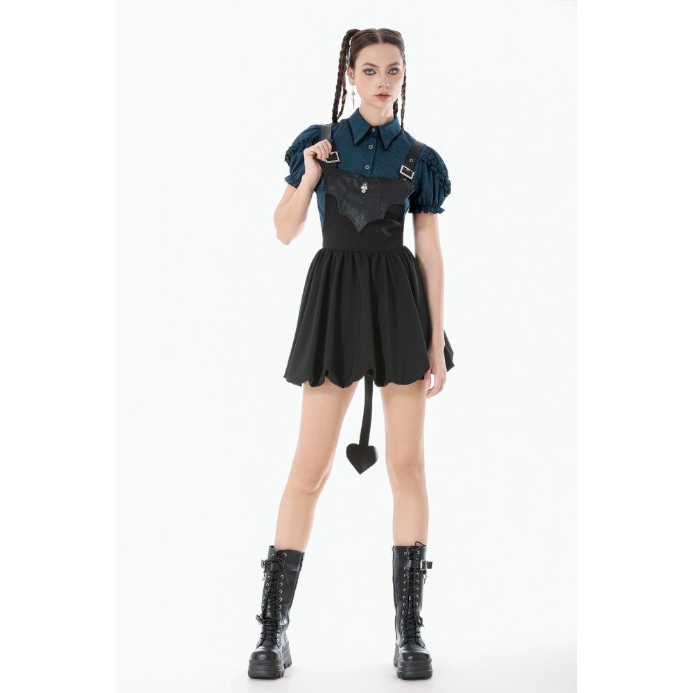 Dark In Love Lilith 'Bat' Harness Bubble Dress