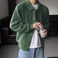 Retro Fashion Solid Colour Minimalist Men's Cardigan