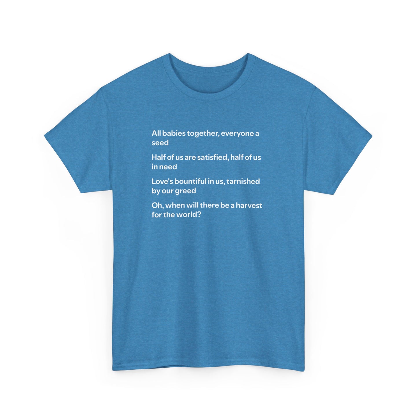Isley Brothers, When Will There be a Harvest for the World? Peace T-Shirt