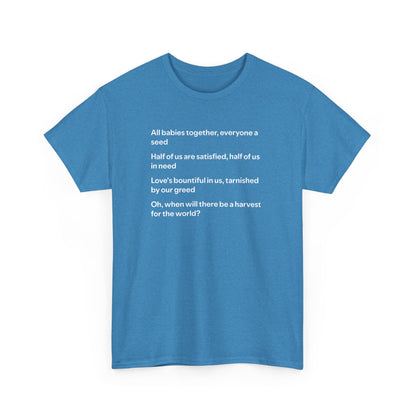 Isley Brothers, When Will There be a Harvest for the World? Peace T-Shirt