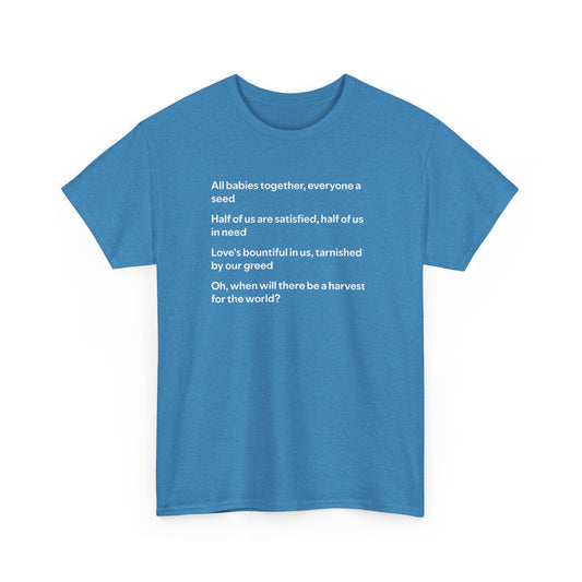 Isley Brothers, When Will There be a Harvest for the World? Peace T-Shirt