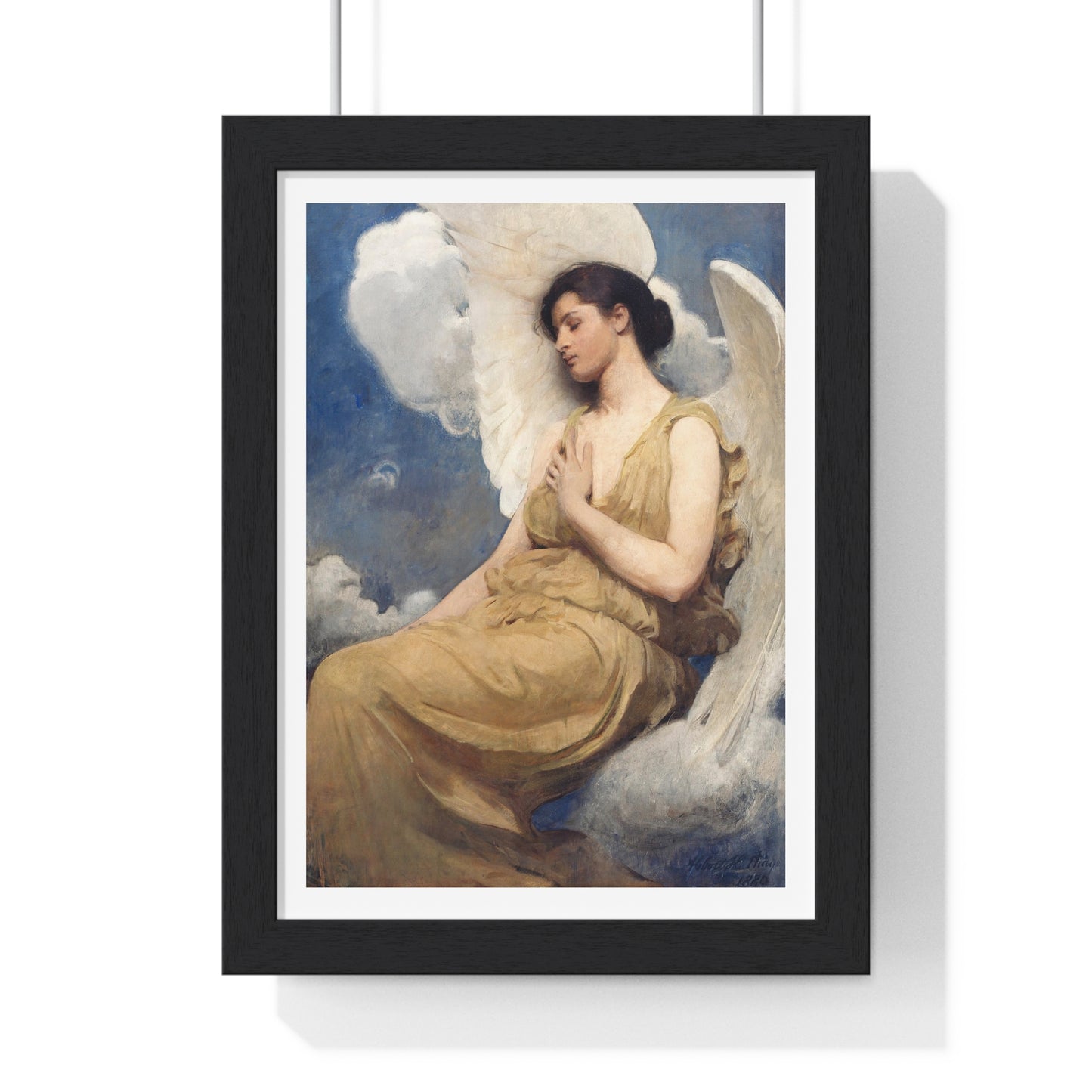 Winged Figure (1889) by Abbott Handerson Thayer, from the Original, Framed Art Print