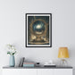 Galactic View, Abstract Art 'Designed by AI', Framed Print